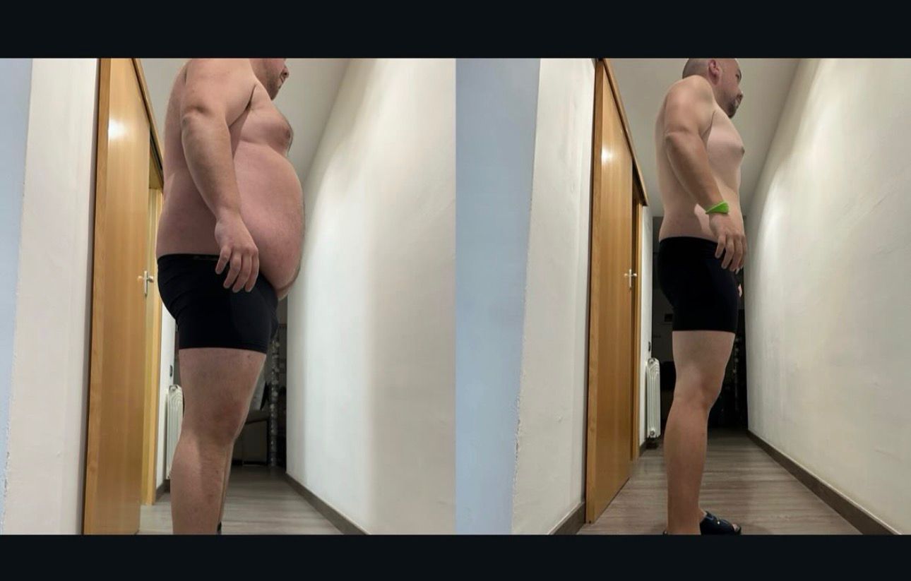 Transformación real de Lorenzo Bernet con el Team Alonfit — antes y después